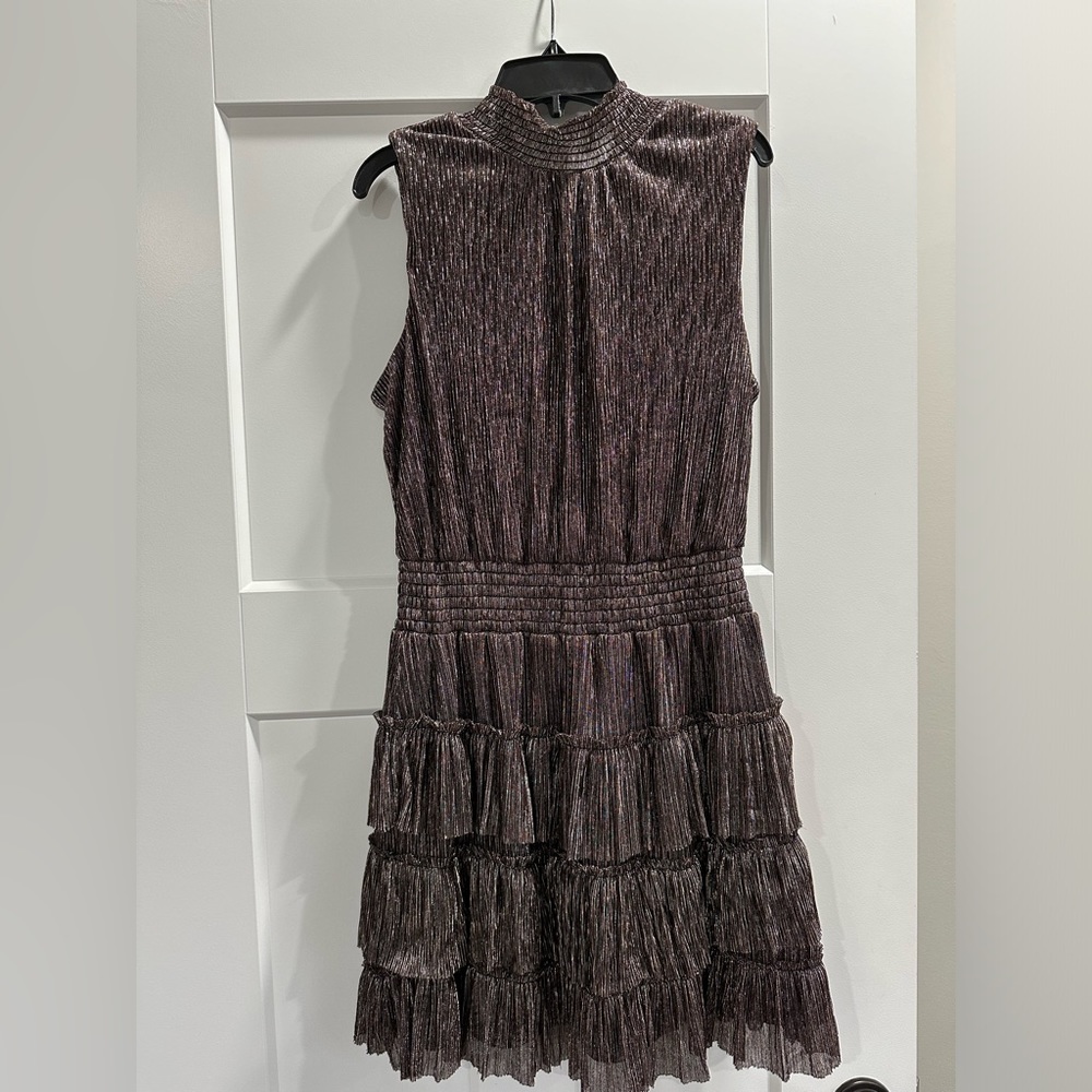 Women’s metallic mini dress